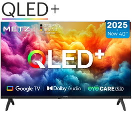Metz 40MQF7030Z - Televisor QLED 40" Full HD Smart TV con Google TV, WiFi, Bluetooth y HDR